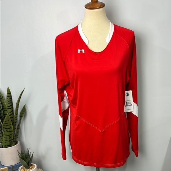 Under Armour Tops - Under Armour Women's Longsleeve Volleyball Shirt Heat Gear Size XXL NWT